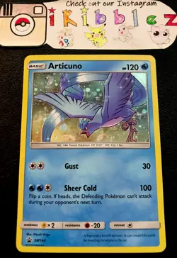 Articuno SM144 LP Holo Swirl Black Star Pokemon Promo. Free Tracked Shipping! - Image 1