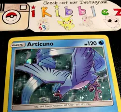Articuno SM144 LP Holo Swirl Black Star Pokemon Promo. Free Tracked Shipping! - Image 2
