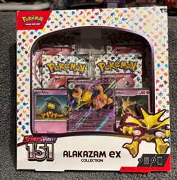 Pokemon TCG: Scarlet & Violet 151 Alakazam ex Collection Box Factory Sealed💥 - Image 1