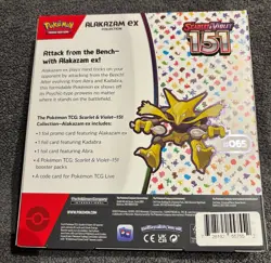Pokemon TCG: Scarlet & Violet 151 Alakazam ex Collection Box Factory Sealed💥 - Image 3