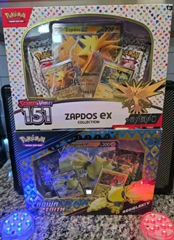 Zapdos Ex Collection Pokemon 151 Box + Regieleki V Collection Box Crown Zenith🔥 - Image 1
