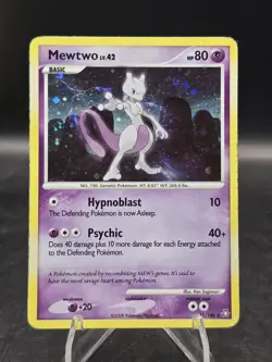 Pokemon TCG Mewtwo Lv. 42 #11/146 DP Legends Awakened Holo Rare MP - Image 1
