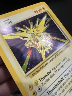 Pokemon TCG Zapdos Base Set 16/102 Holo Unlimited Holo Rare - Beautiful NM - Image 3