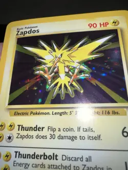 Pokemon TCG Zapdos Base Set 16/102 Holo Unlimited Holo Rare - Beautiful NM - Image 4