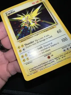 Pokemon TCG Zapdos Base Set 16/102 Holo Unlimited Holo Rare - Beautiful NM - Image 5