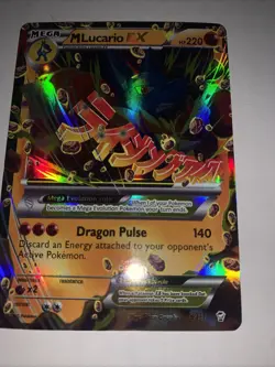 Pokemon TCG Mega M Lucario EX 55a/111 Near Mint Condition - Image 1