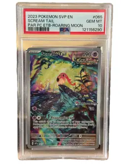Pokemon Center Exclusive Scream Tail PC EliteTrainer Box Promo PSA 10 #65 - Image 1