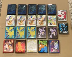 Pokemon TCG Various Sets ETB Deck Sleeves Sealed (Lot Of 22) - Image 1