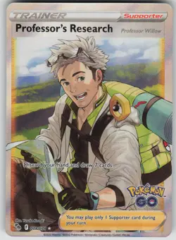 Pokemon TCG Professor's Research (Full Art) Ultra Rare Pokemon GO 078/078 - Image 1