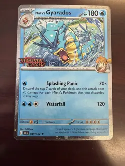 Pokemon Misty’s Gyarados 049/182 Destined Rivals STAMPED NM - Image 1
