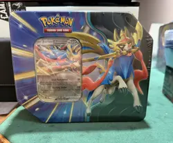Pokemon TCG Slashing Legends Tin - Zacian ex - 5 Booster Packs New Sealed - Image 1