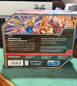 Pokemon TCG Slashing Legends Tin - Zacian ex - 5 Booster Packs New Sealed - Image 3