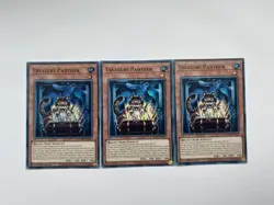 MZMU-EN053 Treasure Panther x3 Super Rare 1st Edition YuGiOh Playset - Image 1