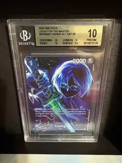 One Piece TCG Legacy of the Master Tashigi OP06-050 Alt Art SP BGS Pristine 10 - Image 1