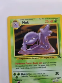 Muk Fossil Set Holo Base Pokemon Card WOTC NM - Image 3