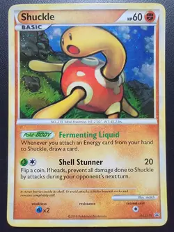 Pokemon TCG Shuckle HGSS 15 Undaunted Holo Black Star Promo Card - Image 1