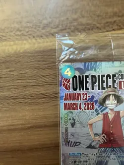 One Piece Monkey D. Luffy College Basketball US Voyage Promo Card P-055 Sealed - Image 3