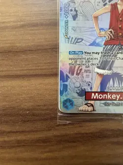 One Piece Monkey D. Luffy College Basketball US Voyage Promo Card P-055 Sealed - Image 5