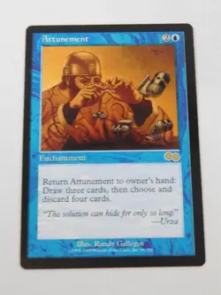Attunement Urza's Saga Enchantment Magic the Gathering TCG Trading Card Mtg - Image 1