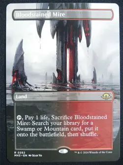 Bloodstained Mire Borderless - MH3 - Mtg Card #225 - Image 1