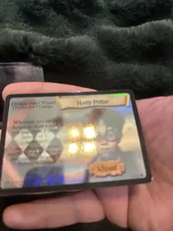 Harry Potter TCG Base Set Harry Potter #8/116 Hologram Rare Card Great Shape - Image 4