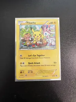 Pokemon TCG Pikachu XY95 Promo Holo Basic Card English XY Set - Image 1