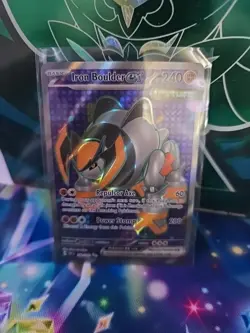 Iron Boulder ex 192/162 Full Art Temporal Forces Pokemon Card Mint - Image 1