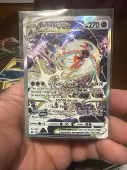 Pokemon TCG Deoxys Holo Card GG12/GG70 Crown Zenith Galarian Gallery Ultra Rare - Image 1