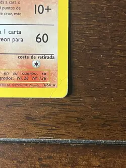 1st Edition Flareon 3/64 - Holo Rare Pokemon Card - Jungle Set - Vintage 1999 - Image 5