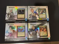MTG Magic Final Fantasy Set of 4 COLLECTOR Commander Decks - Image 1