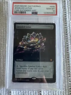 Jeweled Lotus (Extended Art) Commander Legends Regular PSA Gem Mint 10!! - Image 1