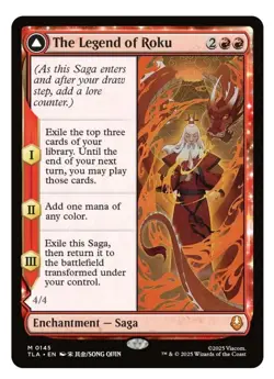 1x MTG Avatar The Legend of Roku - Avatar Mythic! NM Mint - Image 1