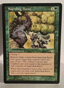 💥💥 Saproling Burst 💥💥 MTG Nemesis Regular MT/NM 🌟RARE🌟 Magic The Gathering - Image 1