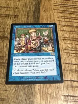 Show and Tell Urza's Saga NM- MTG Magic the Gathering - Image 1