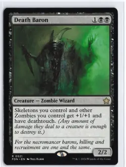 Death Baron Foundations #521 MTG NM / M Regular - Image 1
