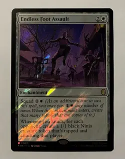 Magic Endless Foot Assault (Surge Foil) Rare MTG Teenage Mutant Ninja Turtles - Image 1
