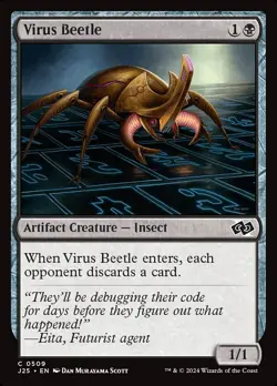 (x4) Virus Beetle 0509 Playset Common Foundations Jumpstart MTG NM - Image 1