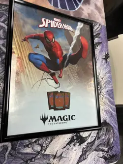 MTG Spider-Man Magic The Gathering Spiderman 18 x 24 FOIL Promo Poster - Image 1