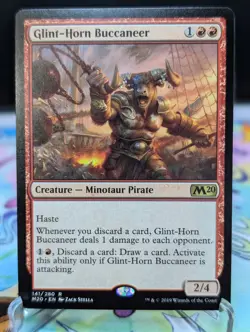 MTG Core Set 2020- Glint-Horn Buccaneer 141 Regular - Image 1