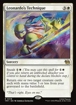 2026 MAGIC THE GATHERING TEENAGE MUTANT NINJA TURTLES #0018 LEONARDO'S TECHNIQUE - Image 1