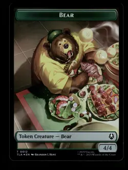 Bear // Food (0020) Double-Sided Token T Avatar: The Last Airbender 12 // 20 NM - Image 2