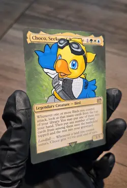 MTG Hand Painted Alter: Chocobo Alpha As Choco, Seeker of Paradise - Image 2