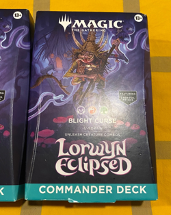 Lot of 2 MTG Lorwyn Eclipsed Blight Curse Commander Deck, New, Factory Sealed - Image 2