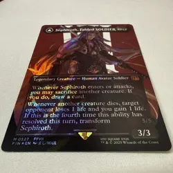 X1 Surge Foil Sephiroth, Fabled SOLDIER #0527 from FIN - Image 2