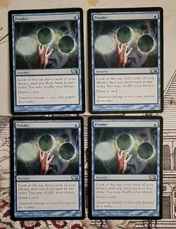 MTG Ponder x4 NM ~M12 (Magic the Gathering)*Free Shipping* - Image 1