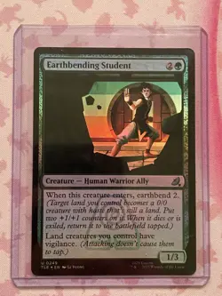 Magic The Gathering TLE Earthbending Student Foil Near Mint - Image 1