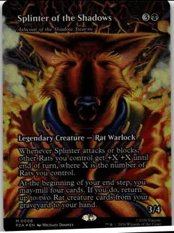 Splinter Of The Shadows 0006 Foil Borderless TMNT MTG NM/M - Image 1