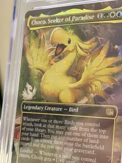 Choco, Seeker of Paradise GRADED 10 CGC PSA Traveling Chocobo Track Foil MTG - Image 2