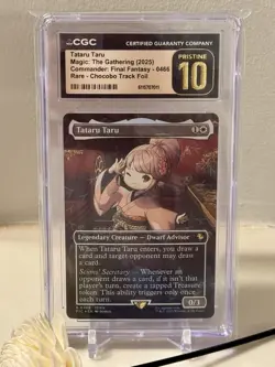 Tataru Taru GRADED 10 CGC Borderless FOIL Chocobo Track Foil Final Fantasy MTG - Image 1