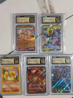Pokemon Graded Cards, Lot of 5, All CGC PRINSTINE 10!!! FREE SHIPPING!!! - Image 1